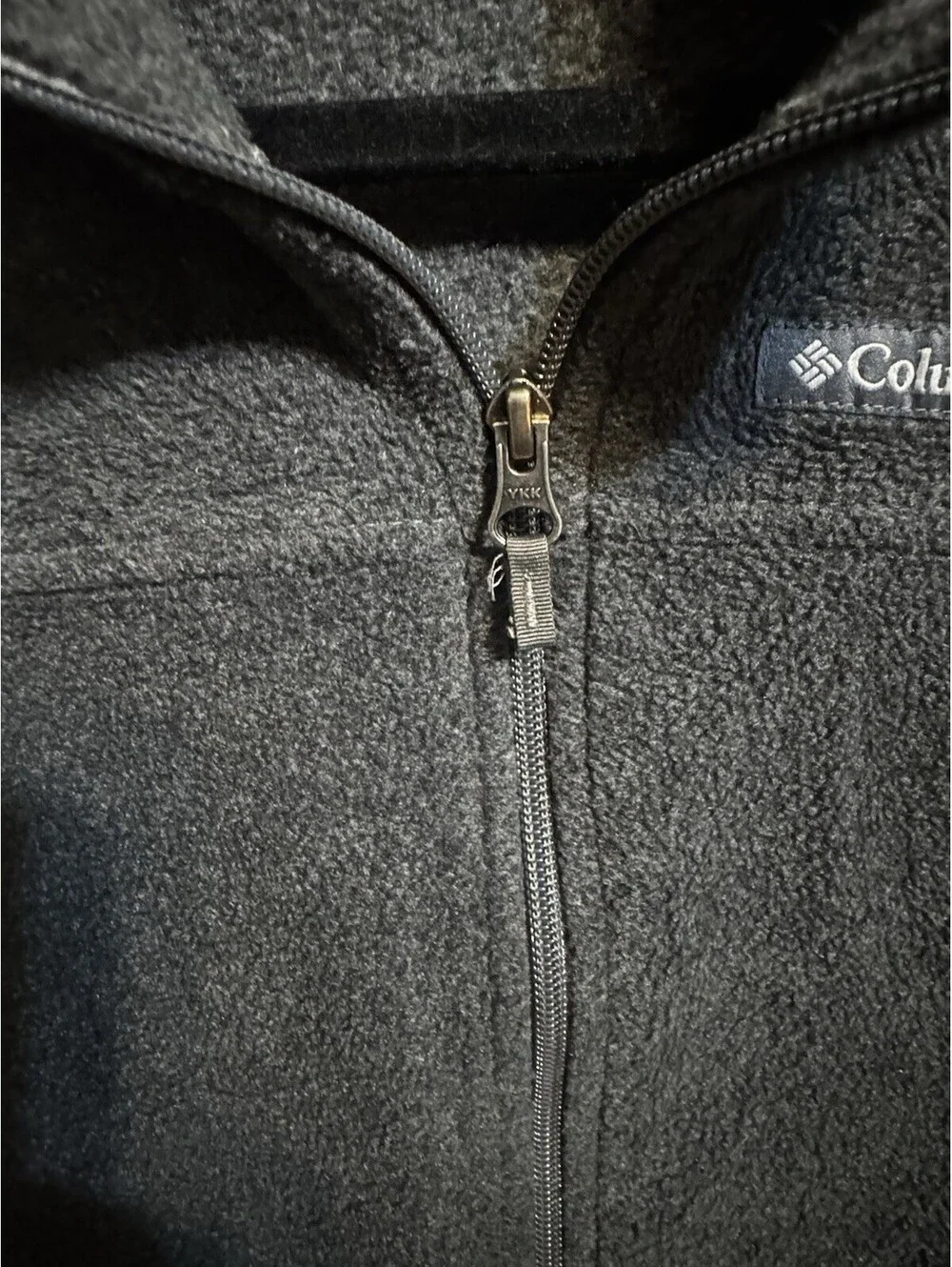 Columbia Boys Steens Mountain Fleece Jacket Black L 14/16 Full Zip WB6760